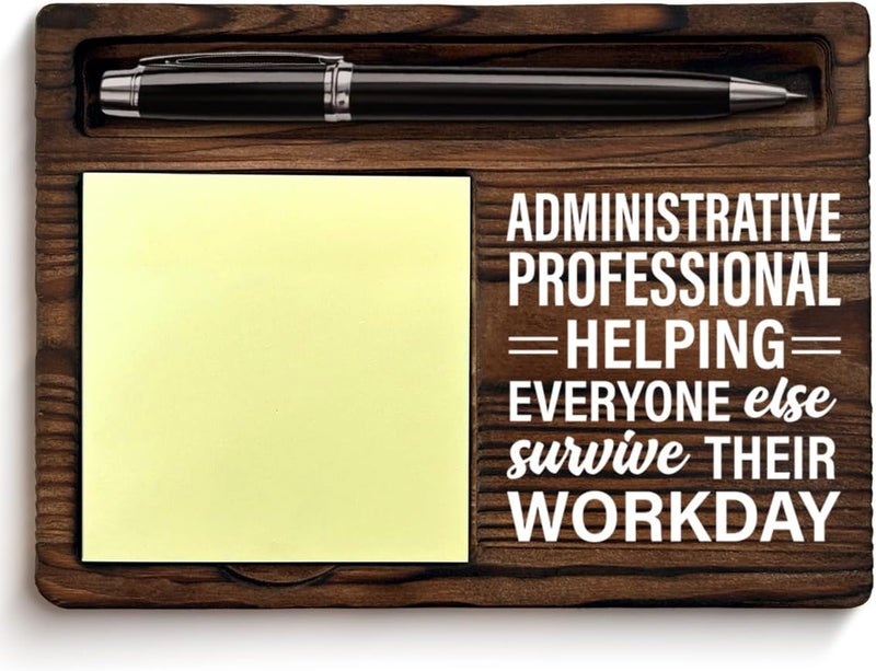 QODMGD Administrative Professional Gifts, Appreciation Gifts for Secretary Admin Administrative Assistant Sticky Note Holder for Office Desk Decor - Image 1
